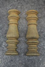 LOT DE  2 DEMI COLONNE EN BOIS POUR RESTAURATION DE MEUBLE OU DECO AP160