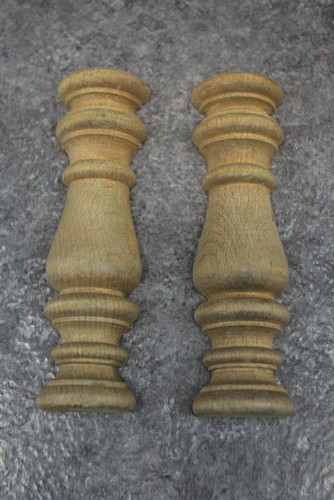 Lot demi colonne - colonne, bois