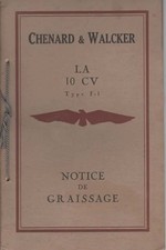 Notice de graissage - CHENARD