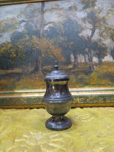 Ancien moutardier metal - ancien,