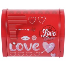  Boîte à bonbons en fer blanc pour la saint-valentin, boîte aux lettres en forme