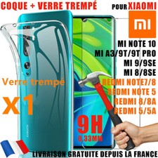Coque Xiaomi REDMI NOTE 6 7 8 T Mi 9 T SE Lite 8 + verre trempé vitre protection