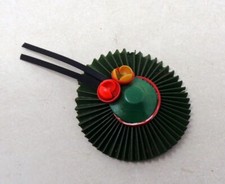 Superbe Broche ancienne - Décor Chapeau - Broche vintage