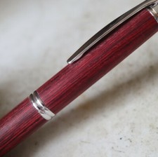 RARE STYLO PLUME PILOT CAPLESS EN BOIS DE BOULEAU ROUGE - PLUME OR 14 K - LARGE