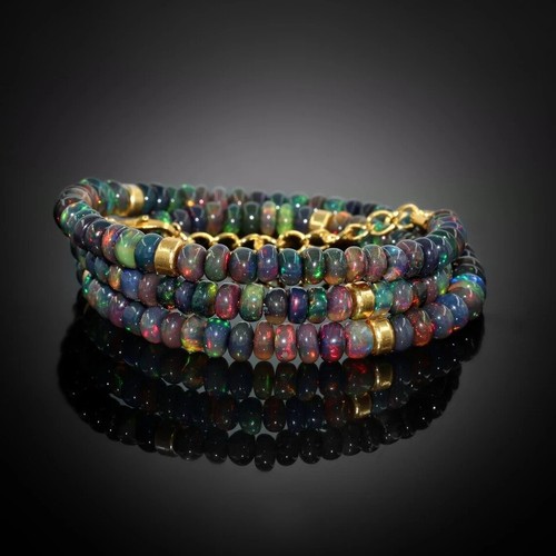 Collier perles opale - d’opale, de