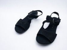 Gabor Femme Sandalette Sandale Chaussure En Cuir Noire Taille 42 UE Art 36205-98