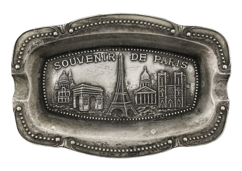 Cendrier ancien métal - cendrier, en