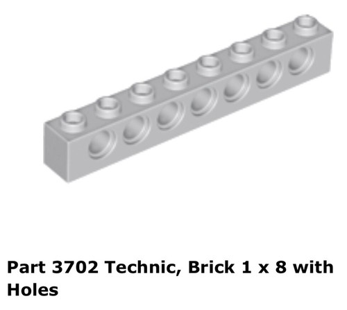 Lego 3702 light bluish gray - lego,
