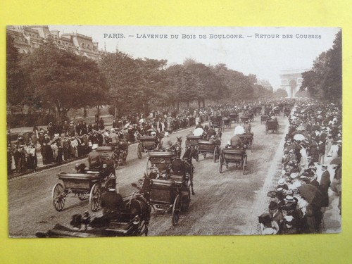 Cpa paris transport - paris, attelage