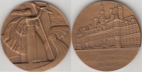 Médaille bronze art déco - médaille,