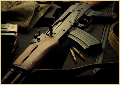 Poster affiche arme - arme, ak47