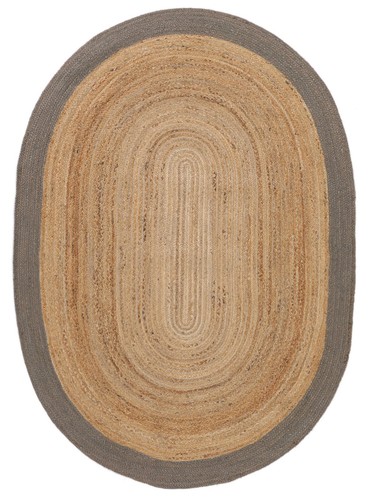 Tapis ovale jute - naturel, ferme