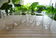 6 verres gobelets cristal de