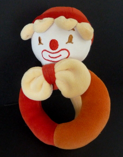 Doudou hochet clown sucre - hochet,