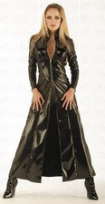 MANTEAU LONG ROBE LONGUE VINYL PVC TENUE LATEX OU DÉGUISEMENT MATRIX (WP28)