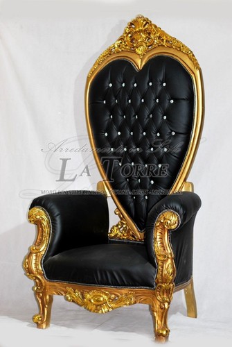 Fauteuil empire trône baroque - fauteuil,