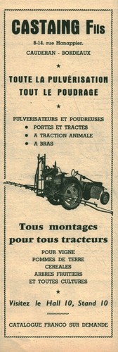 Publicité ancienne castaing - ancienne,