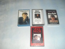 VINCE TAYLOR  LOT DE  4 K7 AUDIO   3 BARCLAY   1 POLYGRAMME