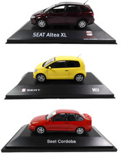 Lot de 3 Seat Ibiza Cordoba Toledo Altea 1/43 Voiture Miniature Diecast SEL36