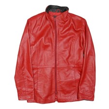 Veste Femme Rouge En Cuir