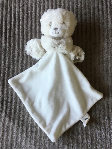 Doudou ours ourson - blanc, gris