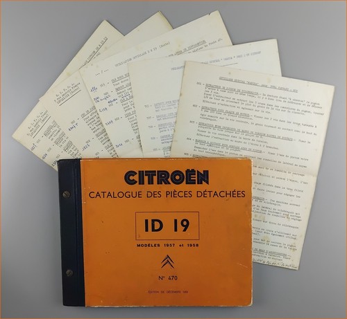 Citroën id19 catalogue - citroën,