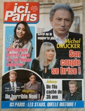 Affiche/Poster Presse Ici Paris : Michel Drucker & Johnny Hallyday /80x60 cm 