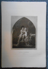 gravure litho  Paul et Virginie  le nid
