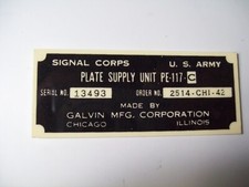 militaria ww2  U.S. signal