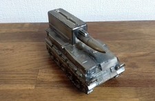 Briquet Char Vintage en métal nickelé AMX 30 PLUTON