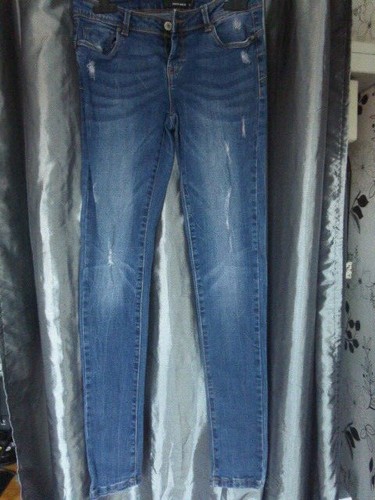 Pantalon jean troué bleu - jean,