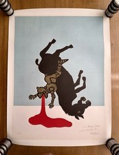 Affiche originale « Lancelot du lac » - Savignac - tirage HC dédicacé et signé