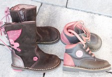 pat & ripaton LOT 2 CHAUSSURES bottes ENFANT en CUIR TAILLE 20 KIDS fille garçon