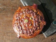 gourde art populaire poterie terre cuite vernissé XIXe régionale provençale APT