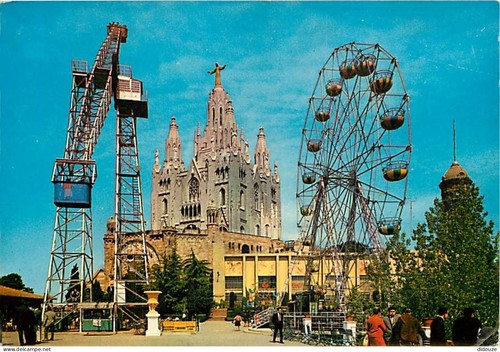 Carte postale manèges - postale,