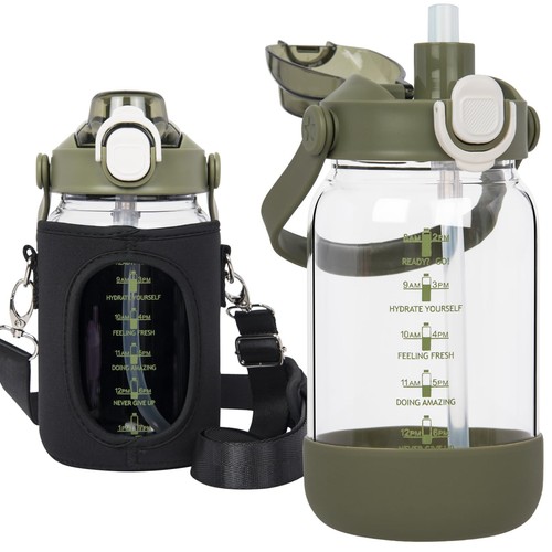 Sport gourde verre avec - 1l,