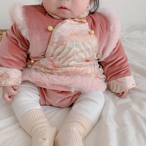 Bébé fille gilet chinois - gilet,