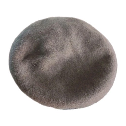 Béret laine marron kaki - béret,