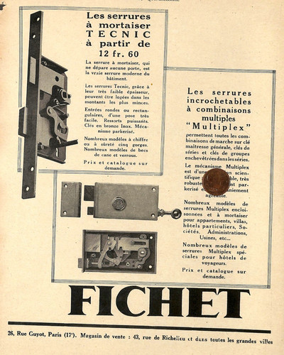 Paris serrures fichet - paris, /