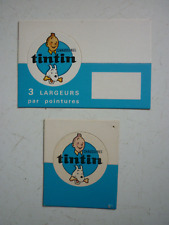 HERGE  / TINTIN /  2 ETIQUETTES  DE PRIX  /    CHAUSSURES TINTIN    / ANNEES 60