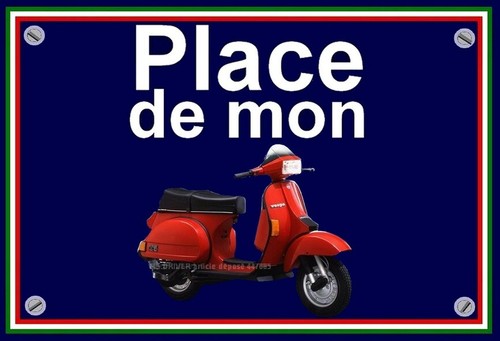 Plaque place mon - ", vespa