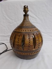 PIED LAMPE CERAMIQUE GEORGES PELLETIER VINTAGE ROCHE BOBOIS ANTIQUE LAMP XX