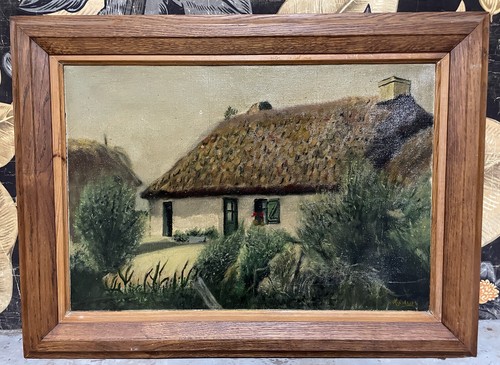 Peinture ancienne ferme - peinture,