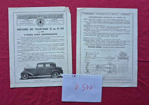 Prospectus 547 berliet - ,