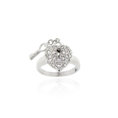 925 argent coeur - cz,