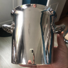 Joli Seau à Glace en Métal Argenté