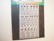 Sticker métal logo NISSAN 1/43 1/24 1/18 Datsun FAIRLADY Z Silvia Skyline Nismo