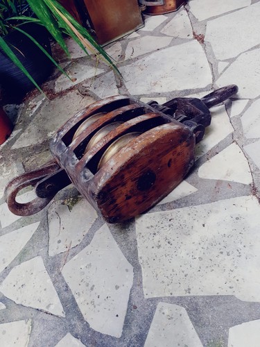 Grande poulie marine - poulie,
