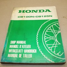 MANUEL REVUE TECHNIQUE D ATELIER HONDA CBN 125 CB 100 N 1979 -> SHOP MANUAL