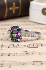 Bague de fiançailles topaze